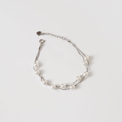 Double line pearl Bracelet