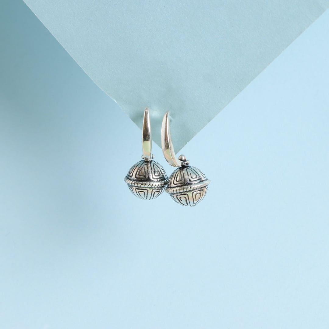 Carved Beads Earrings