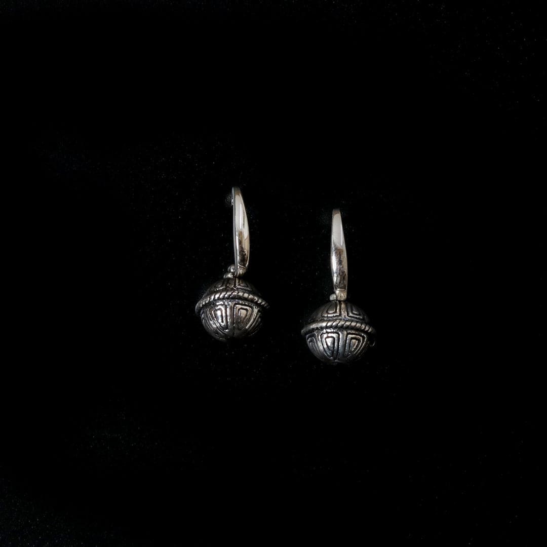 Carved Beads Earrings