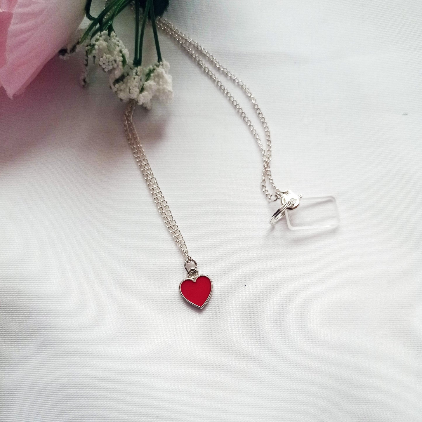 Classic Red Heart Necklace, Playing Cards inspired Queen of Hearts | by lovedbynlanla