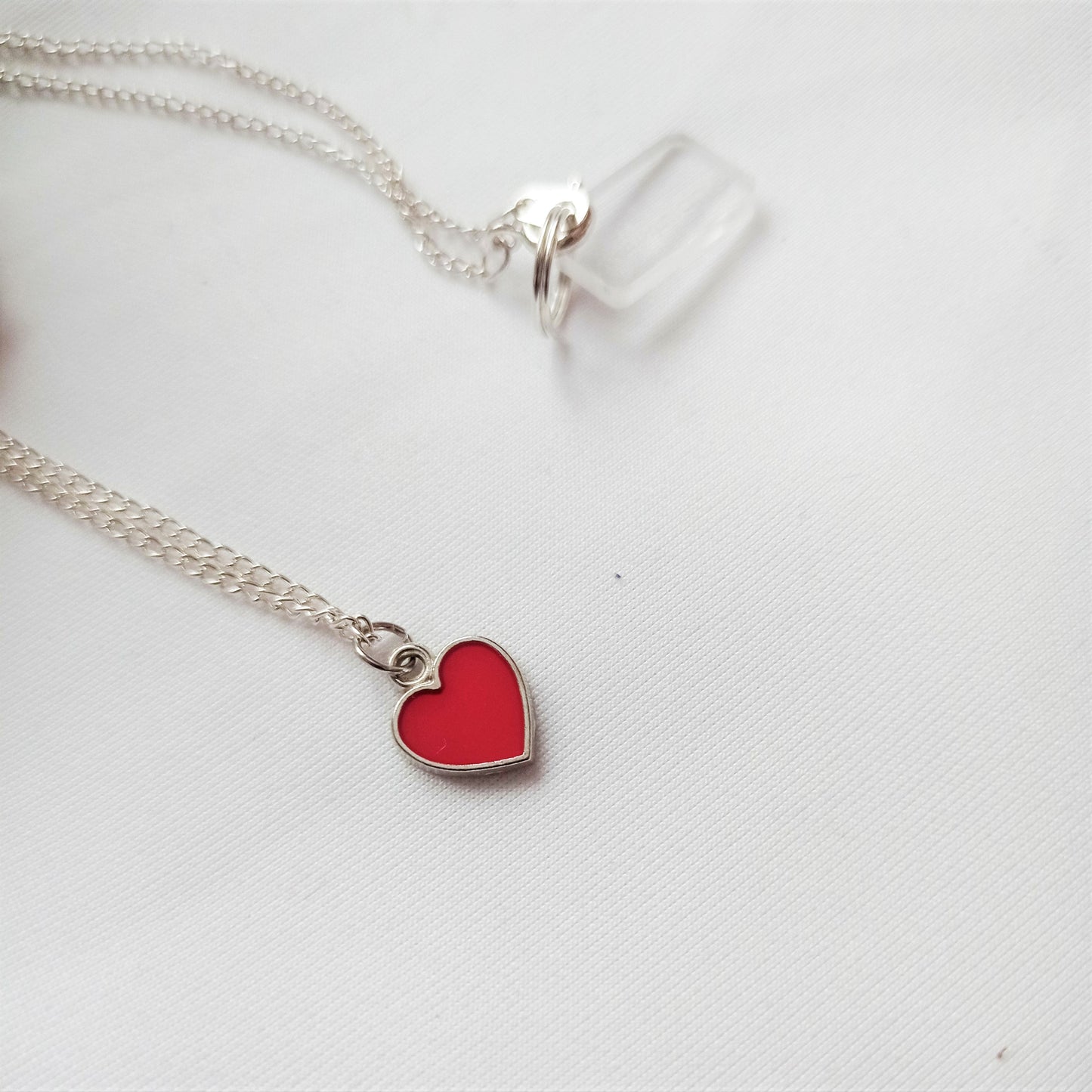 Classic Red Heart Necklace, Playing Cards inspired Queen of Hearts | by lovedbynlanla